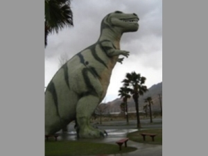 "Mr. Rex", Cabazon, California.<br />Photo by: Dara Goldrath