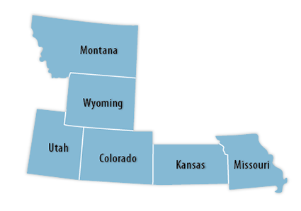 Mountain-Plains Area Map