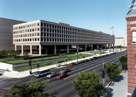 Image of the Department of Energy Forrestal building in DC.