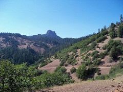 Pilot Rock near the east fork of Hutton Creek, Lone Pilot Trail, Soda Mountain Wilderness Area, Cascade-Siskiyou National Monument.