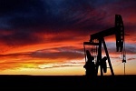 Oil pump with sunset