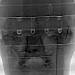 Proton radiograph of a high-fidelity mockup of a human head