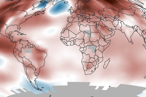 State of the Climate 2015: Global Surface Temp Rotater