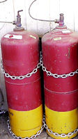 Figire 4. Properly stored cylinders