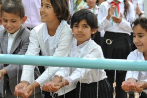 In Tajikistan, about half of all Tajik rural households do not have access to safe, potable water. USAID helps turn water from a source of conflict to a source of cooperation. / USAID