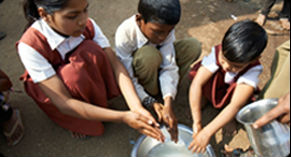 Children benefit from handwashing. Photo credit: Lifebuoy