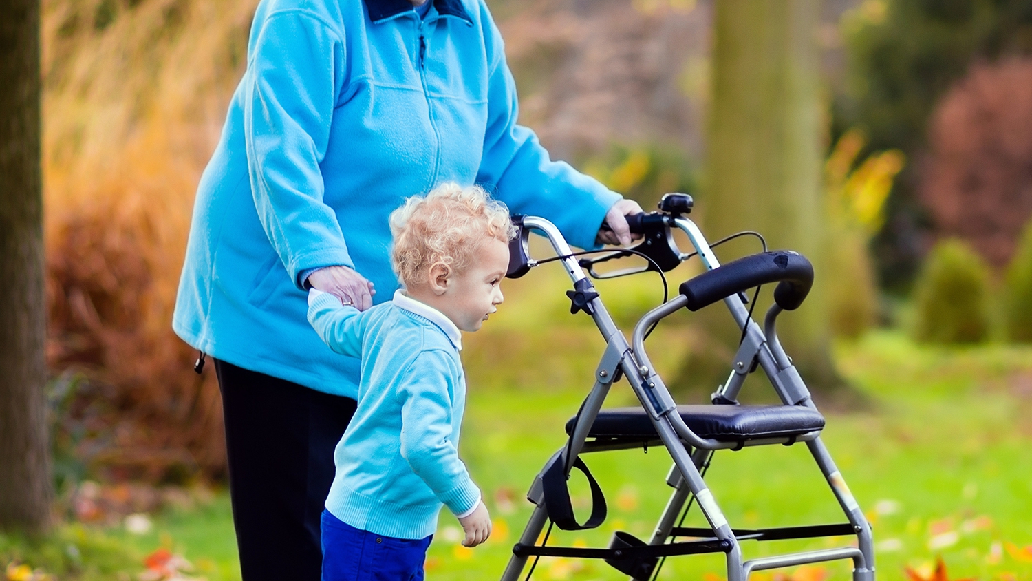 Older woman with child