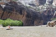 Approaching Tiger Wall, Yampa River, Dinosaur National Monument