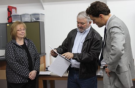 Pictured are Debbie Smith, Jesse Taylor and Administrator Rikkers