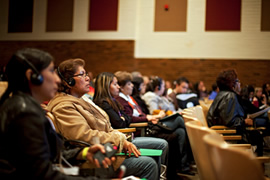 Photo of people at a community meeting