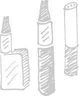 three black and white illustrations of e-cigarettes