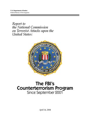 FBI's Counterterrorism Program since 9/11 - April 2004 (pdf)