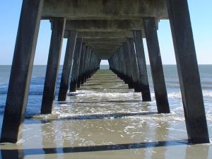 The Tybee Island pier on Tybee Island