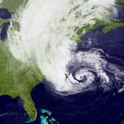 Satellite image of Hurricane Sandy