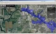 screen shot of Flood Inundation Map