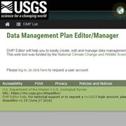 A screenshot of the Data Management Editor (DMP Editor)