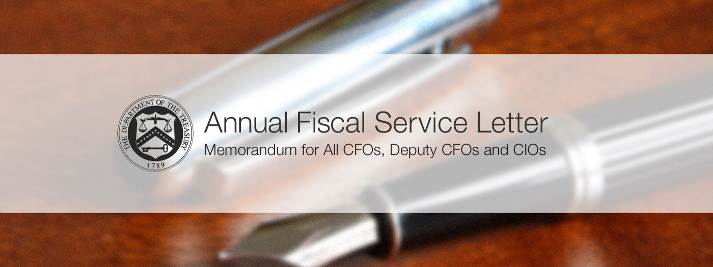 Annual Fiscal Service Letter