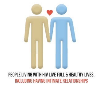 People living with HIV live full and healthy lives, including having intimate relationships