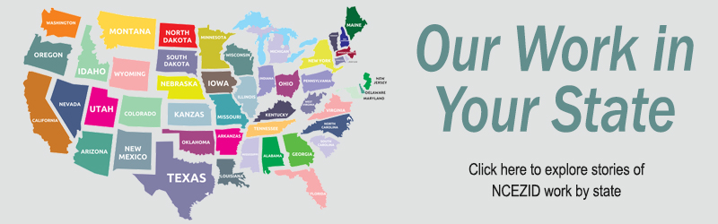 Slider image of US States - with words "Our Work in Your State"