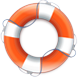 icon of a life safety ring