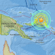 Magnitude 7.9 Earthquake off Papua New Guinea