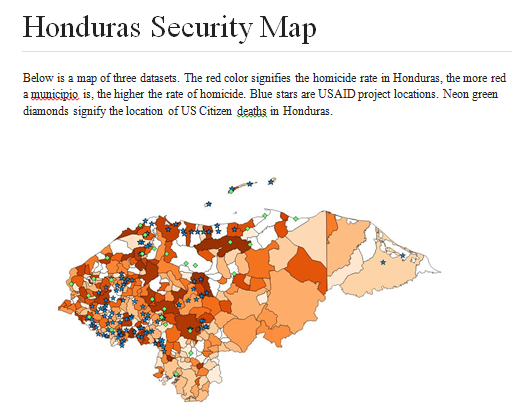 Honduras Security Map
