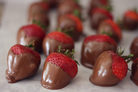 Chocolate-dipped strawberries