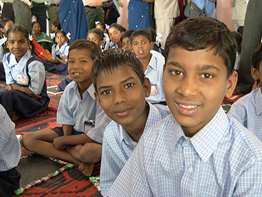 Project beneficiaries in India