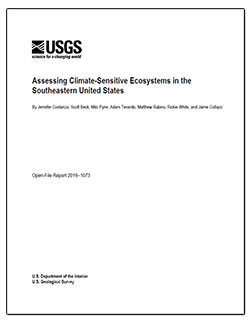 Assessing climate-sensitive ecosystems in the southeastern United States
