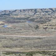 The Little Missouri River, flood plain