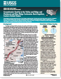 Groundwater quality in the Valley and Ridge and Piedmont and Blue Ridge carbonate-rock aquifers, eastern United States