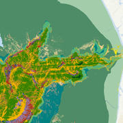 Map shows color-coded seafloor character offshore of Monterey, California