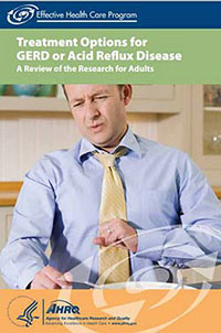 Cover of the consumer summary Treatment Options for GERD or Acid Reflux Disease.