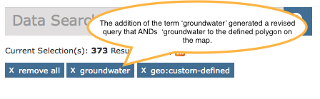 Mixture of search queries with geo-defined space | Science Data Catalog