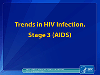 	Cover slide - Trends in HIV Infection, Stage 3 (AIDS)