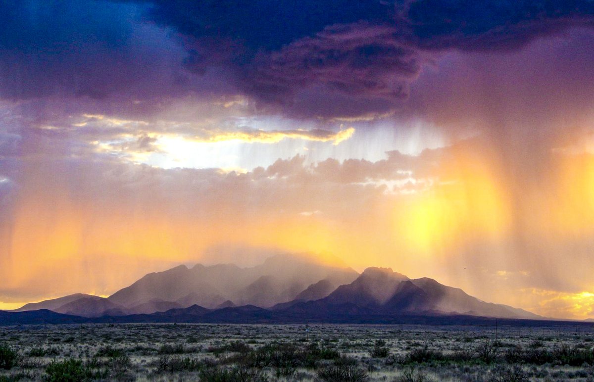 monsoon rolling through at Sierra Ladrones Wilderness study area in new mexico