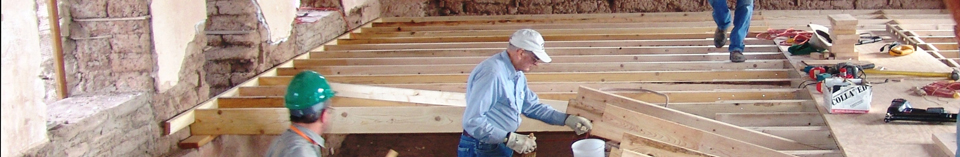 preservation work in action at Fort Davis