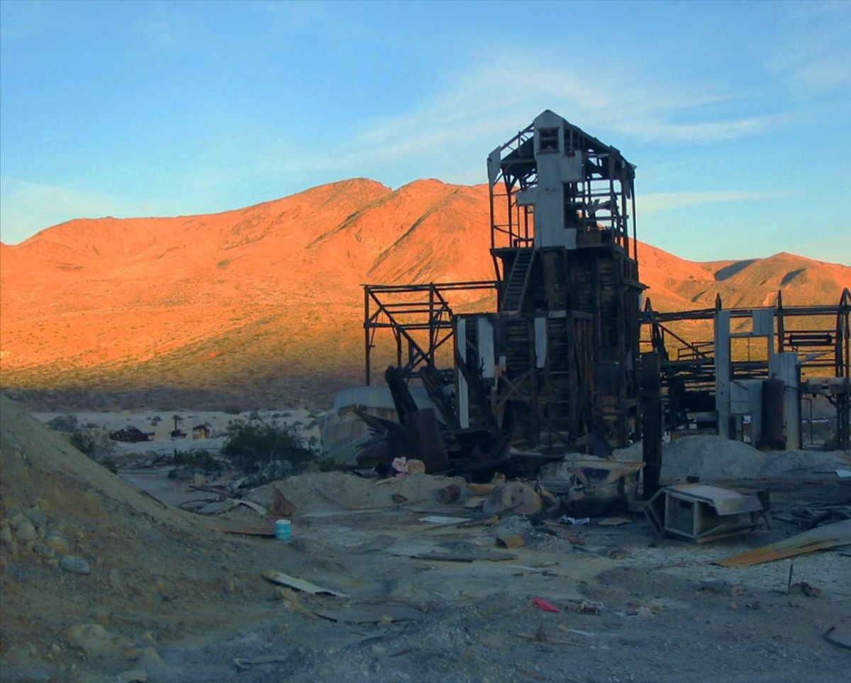 Abandoned Mine Lands Program Kelly Mine Headframe, Randsburg, California