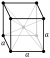 Cubic body-centered crystal structure for niobium