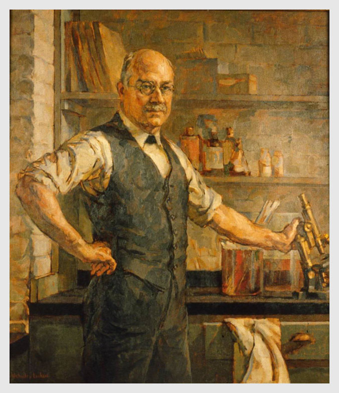 Painting of Joseph James Kinyoun by artist Walmsley Lenhard (1891–1966). 