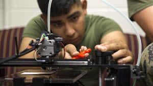 (June 2, 2016) CAMP LEJEUNE, NC Many Marine Maker training events are being funded through DARPA's MENTOR2 program, as well as the SECNAV's DUSN(M) Strategy & Innovation office. This 2016 training at II MEF was provided as a result of partnership with DARPA and AST2, a company that provides a build-it-yourself 3d printer ideal for it's dual-use ability to serve as a training tool and to print basic objects.