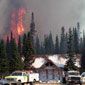 Commissary Ridge Fire near Kemmerer, Wyoming.