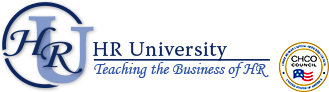 HR University Logo, Teaching the Business of HR; and CHCO Council seal