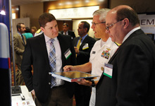 Rear Adm. Matthew Klunder, the chief of naval research, at the Navy Opportunity Forum. Photo by ONR.