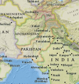 Map of Pakistan