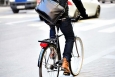 Biking to work helps you get some exercise while reducing your carbon footprint. | Photo courtesy of iStockphoto.com/olaser