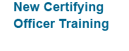 Go to Certifying Officer training