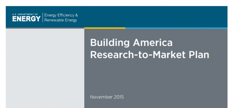 Building America Research-to-Market Plan Released