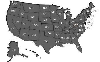 U.S. Map for Ports of Entry