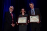 Dennis McLerran, US EPA, with Megan Smith, Office of King County Executive Dow Constantine, and Mayor Matthew R. Larson, City of Snoqualmie, WA